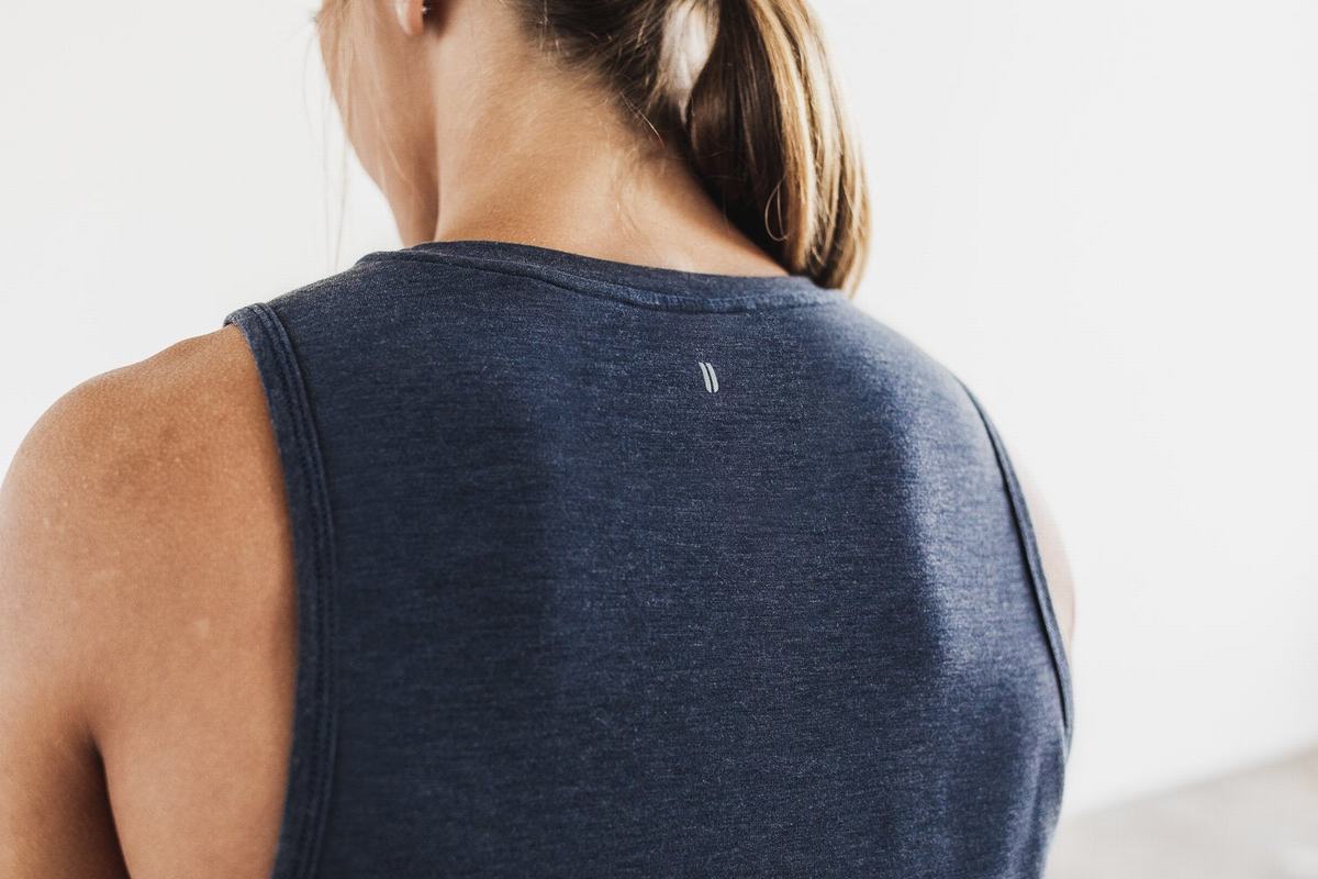 Debardeur Nobull Muscle Tank Femme Bleu Marine | DR7253960