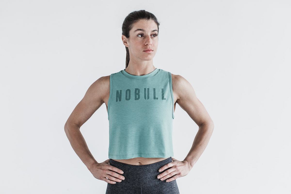 Debardeur Nobull Muscle Tank Femme Bleu | HJ8621573