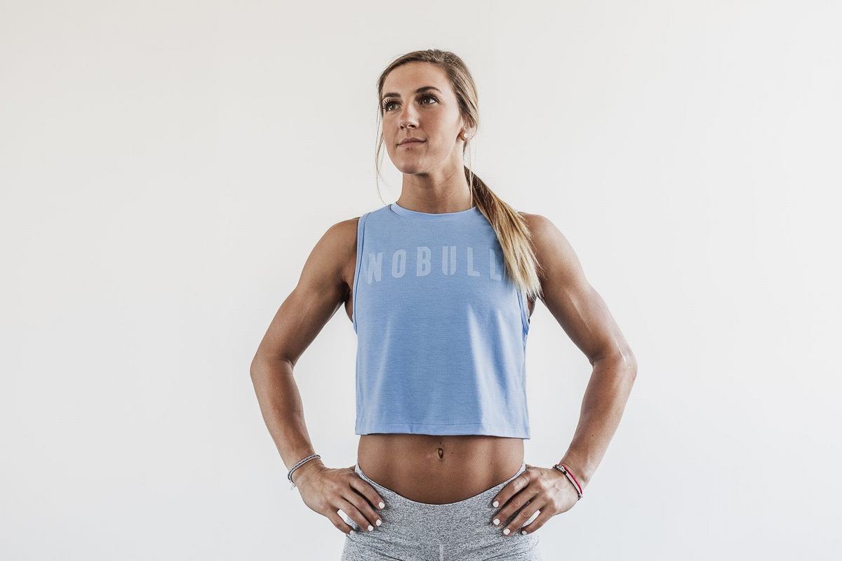 Debardeur Nobull Muscle Tank Femme Bleu | OU0172948