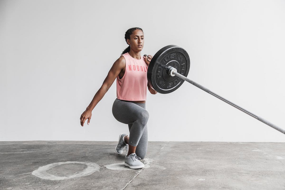 Debardeur Nobull Muscle Tank Femme Corail Clair | LX1698735