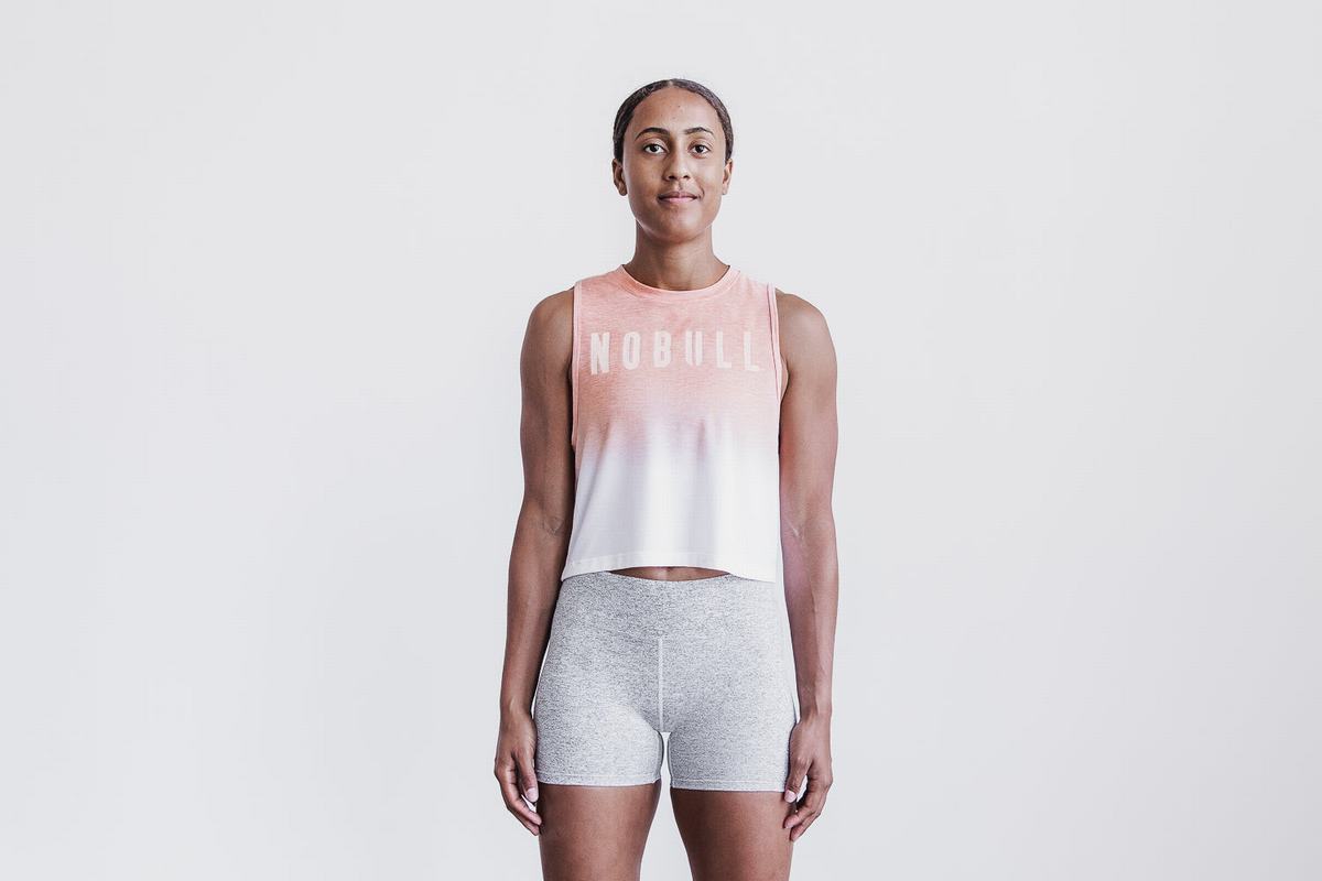Debardeur Nobull Muscle Tank Femme Corail | RJ5473096