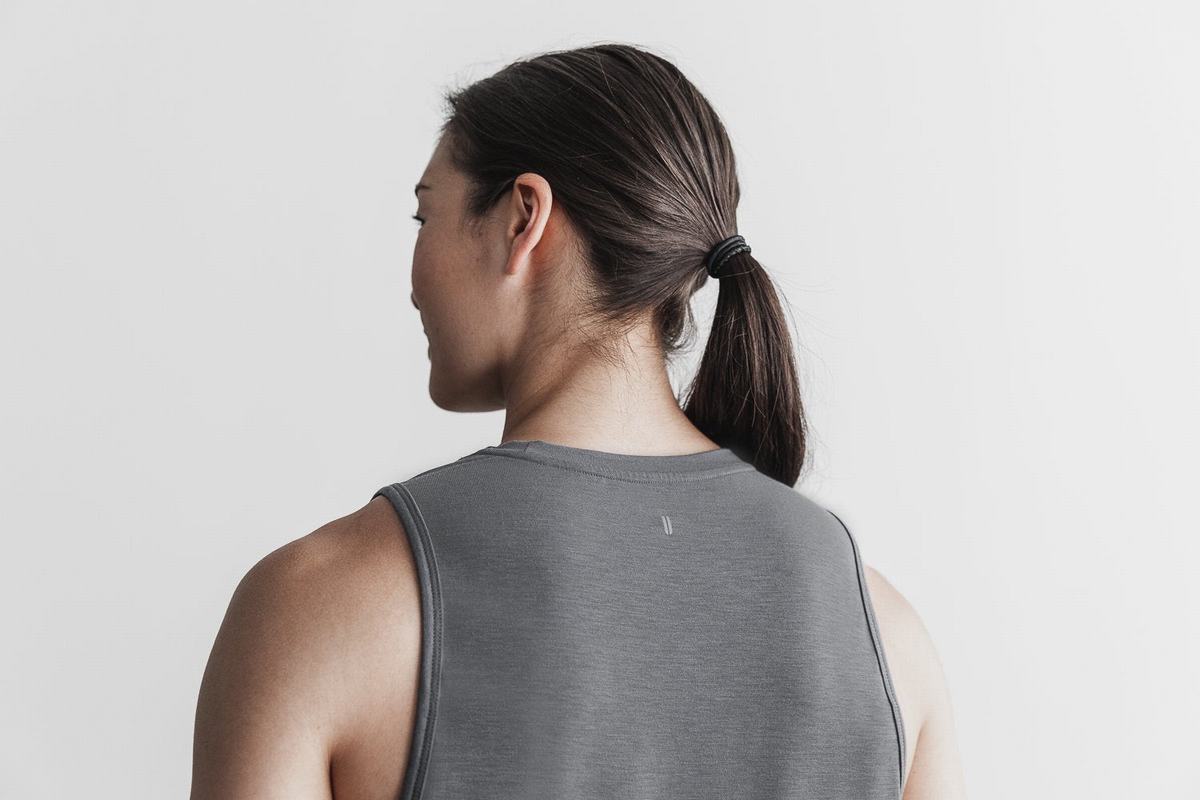 Debardeur Nobull Muscle Tank Femme Grise Foncé | NQ7045819