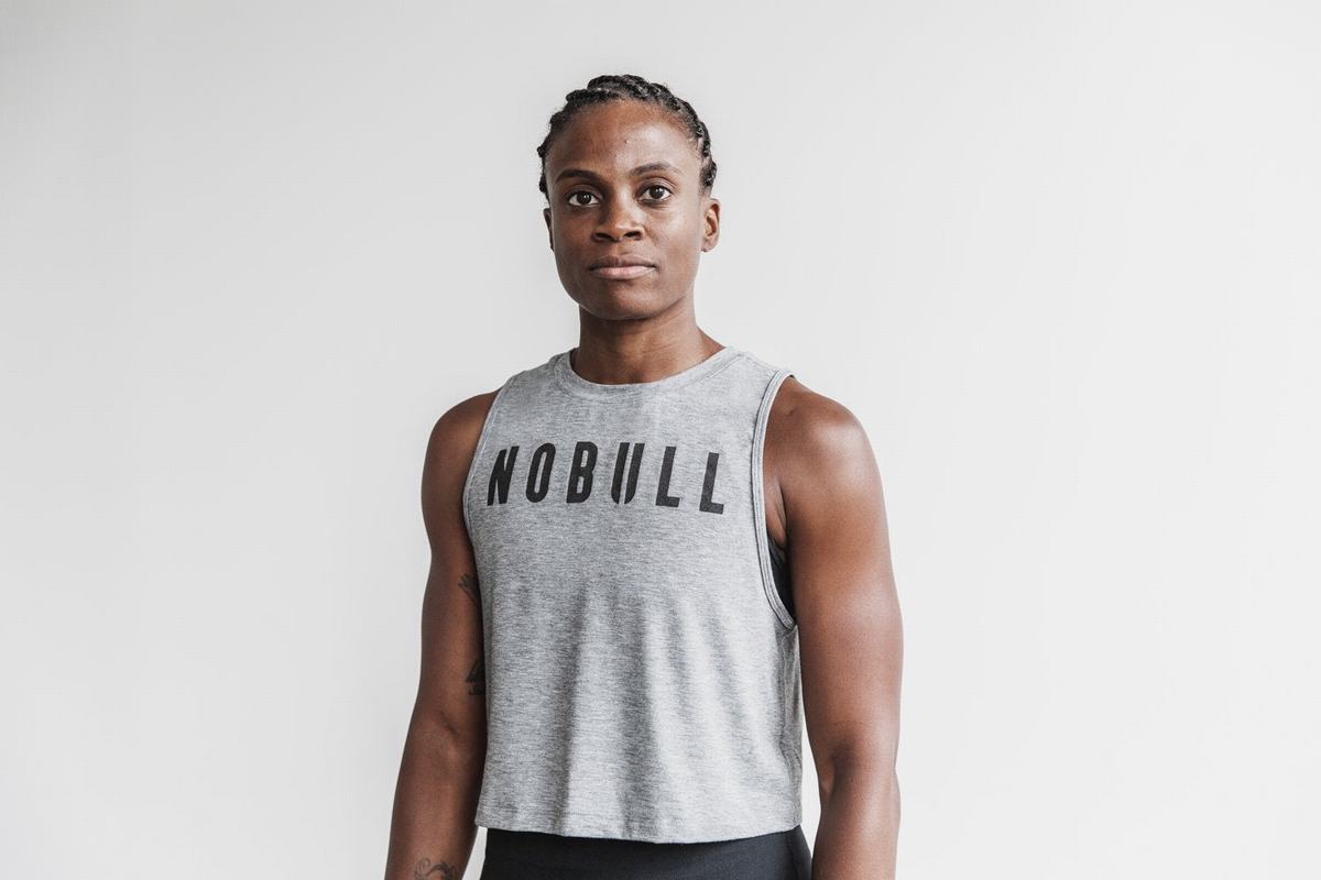 Debardeur Nobull Muscle Tank Femme Grise | XO3674058