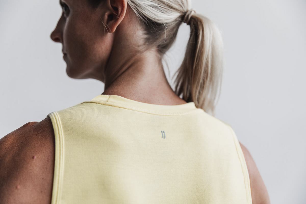 Debardeur Nobull Muscle Tank Femme Jaune | EY7964832