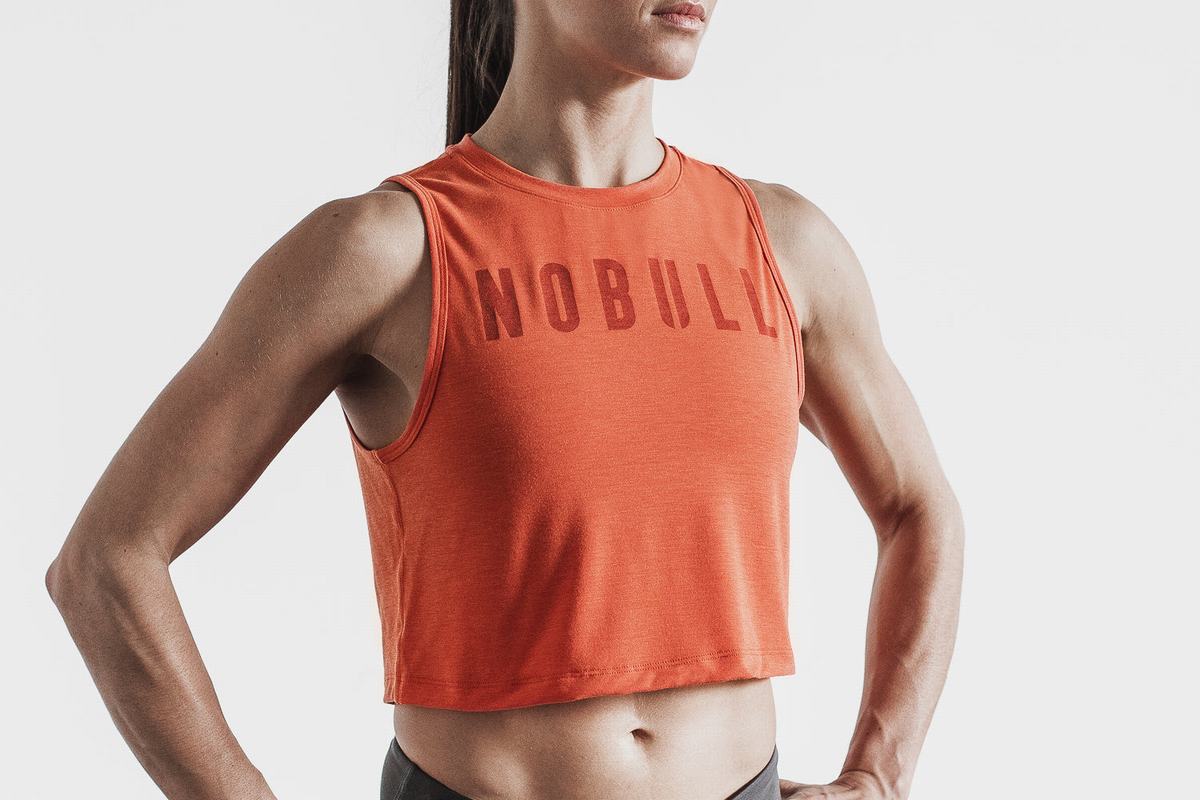 Debardeur Nobull Muscle Tank Femme Orange | WL5987610