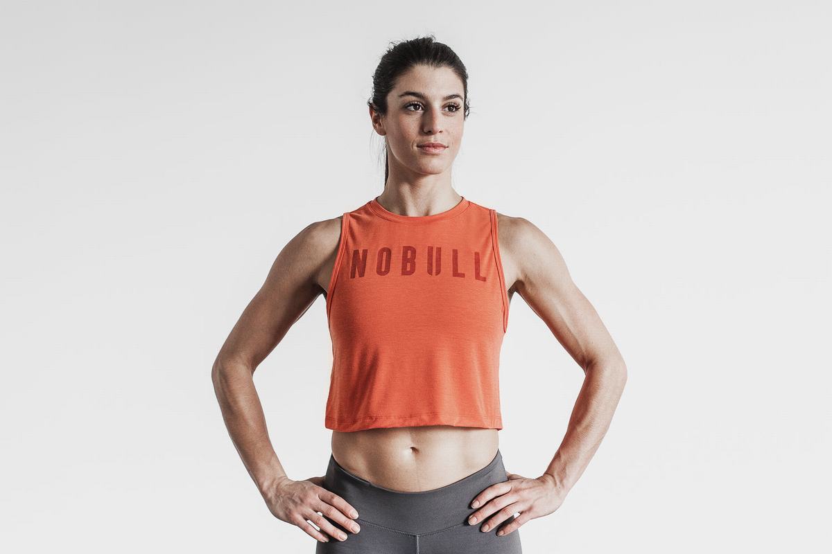 Debardeur Nobull Muscle Tank Femme Orange | WL5987610