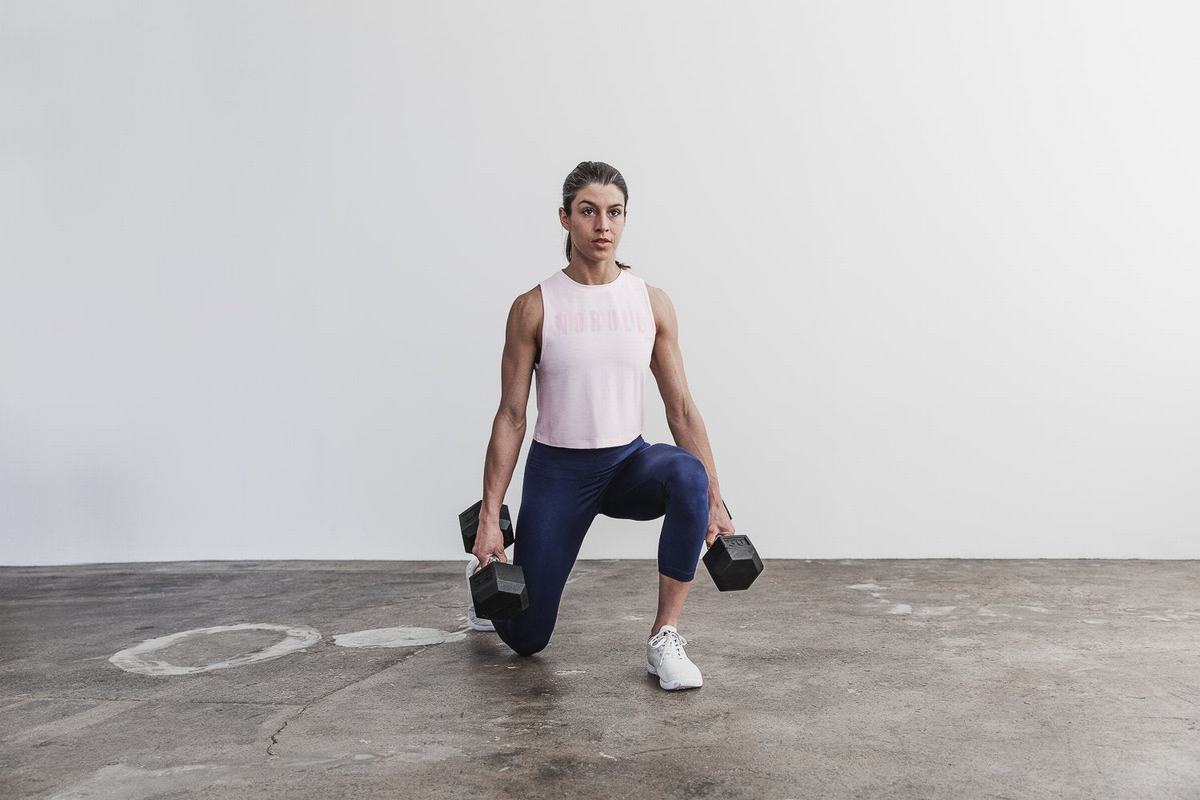 Debardeur Nobull Muscle Tank Femme Rose | ZD6237450