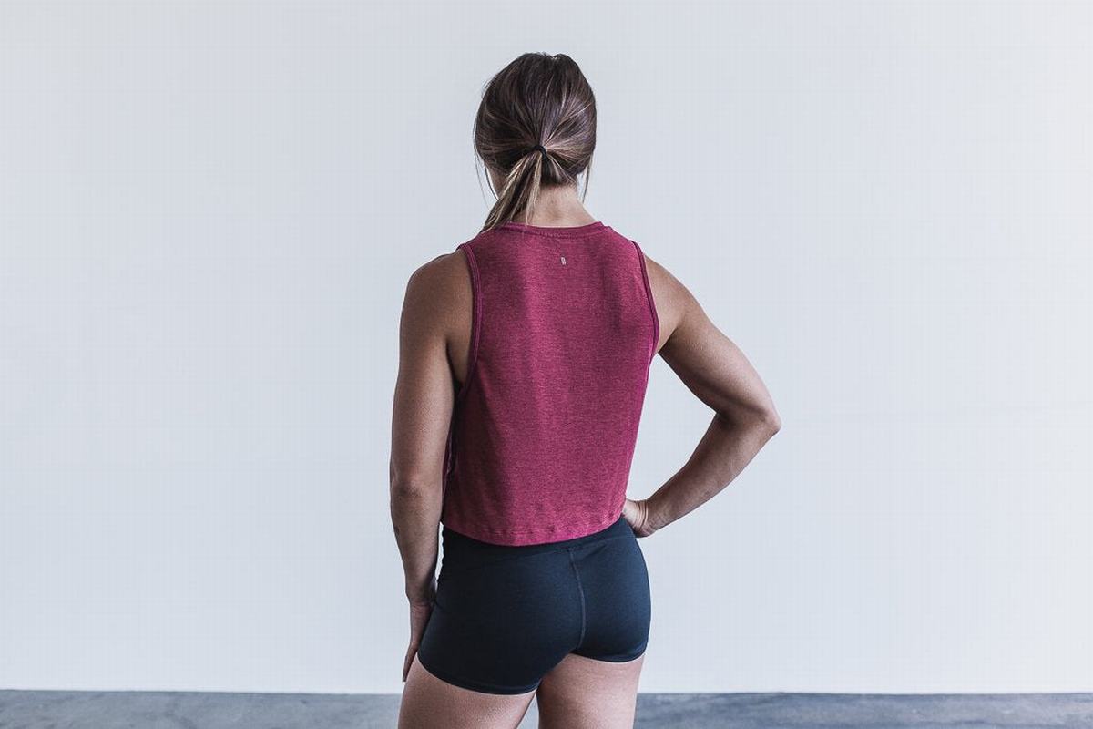 Debardeur Nobull Muscle Tank Femme Rouge | SO3687149