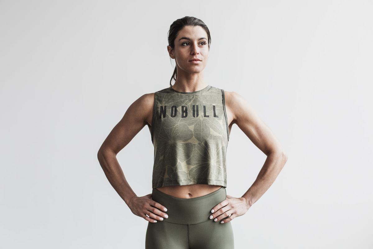 Debardeur Nobull Muscle Tank Femme Vert | SB6387091
