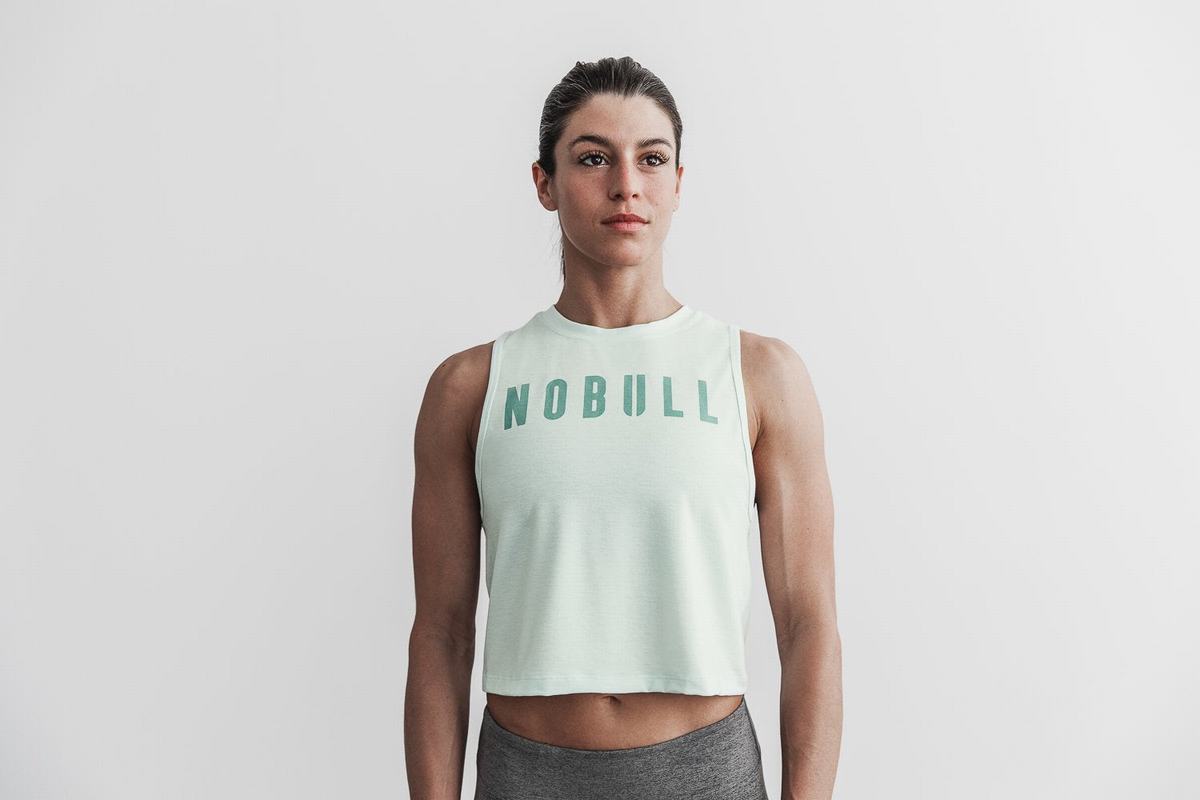 Debardeur Nobull Muscle Tank Femme Vert | VO1204365