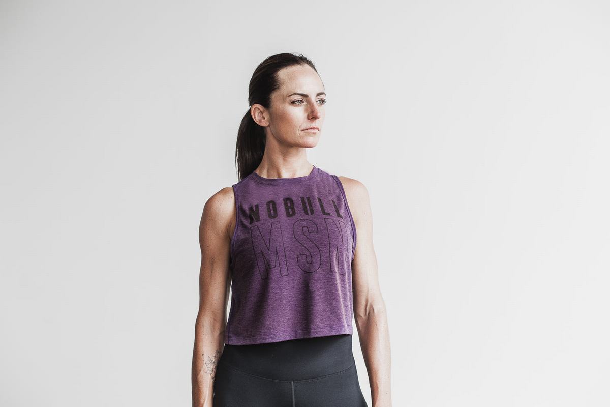 Debardeur Nobull Muscle Tank (Madison) Femme Violette | GK7629815