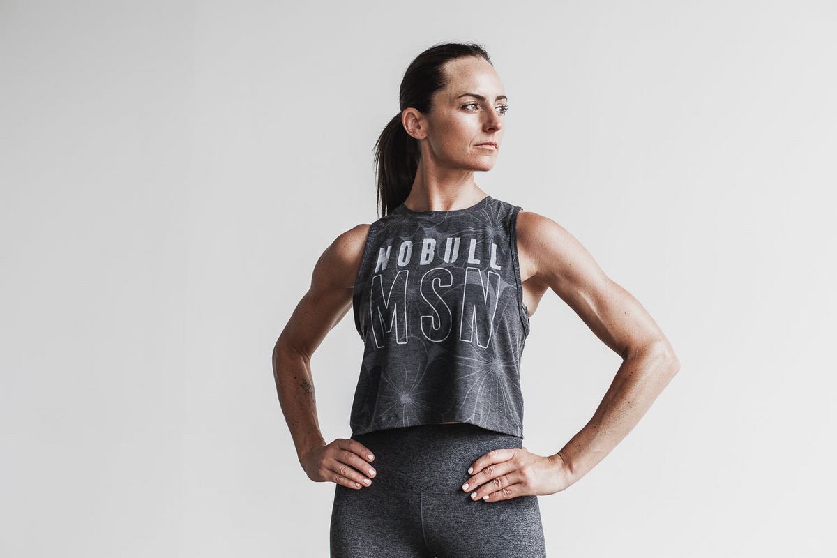 Debardeur Nobull Muscle Tank (Madison) Femme Grise | JM9715083