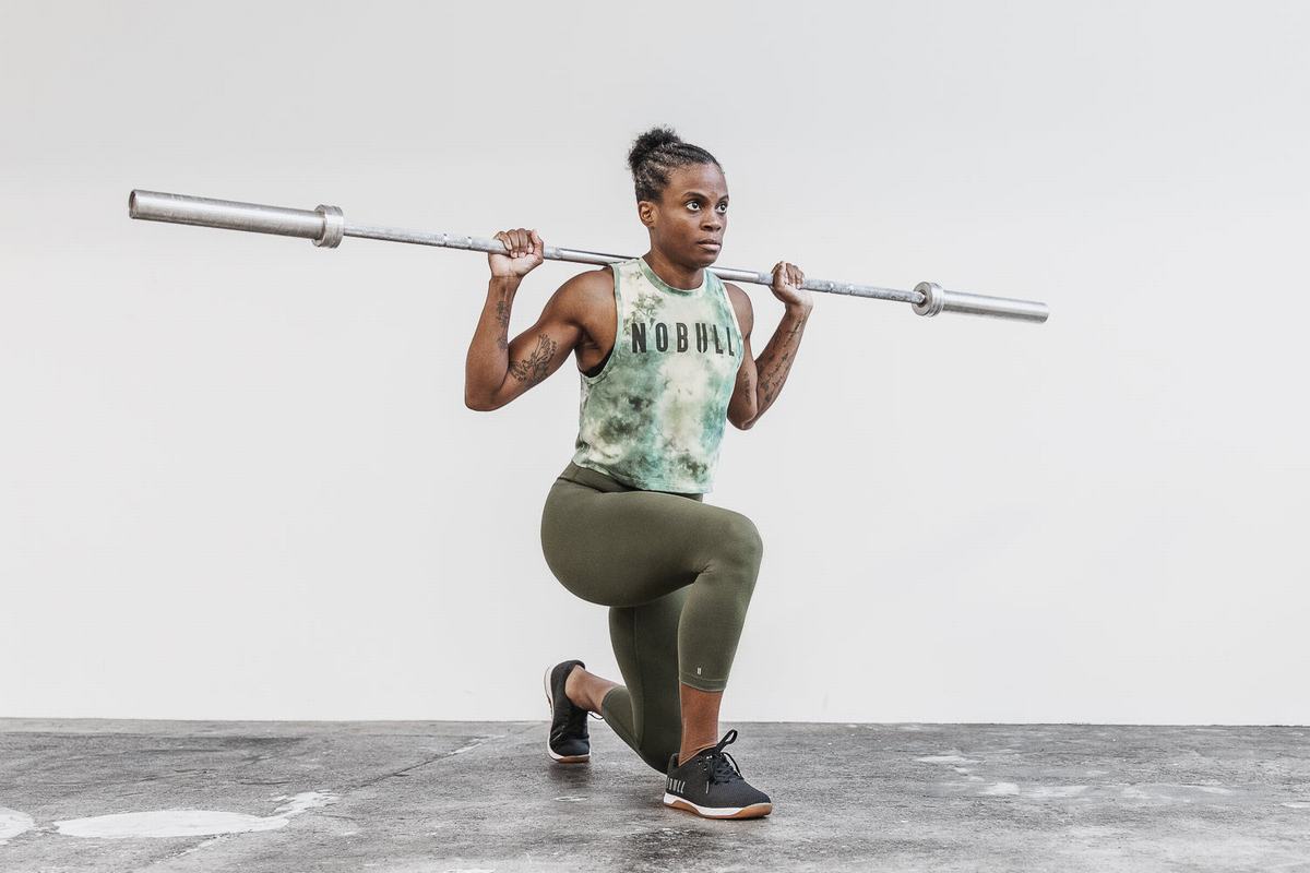 Debardeur Nobull Muscle Tank Tie-Dye Femme Vert | HR5698427
