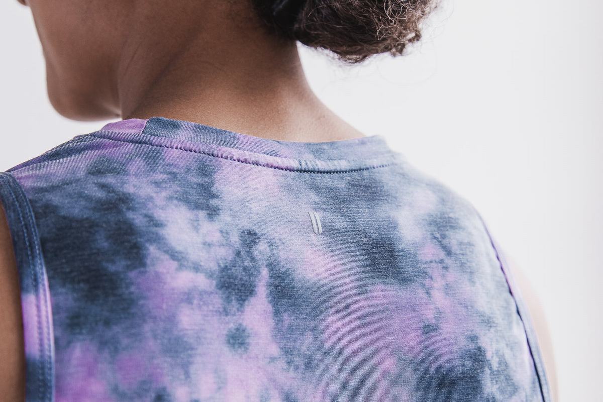 Debardeur Nobull Muscle Tank Tie-Dye Femme Rose | WM5863402