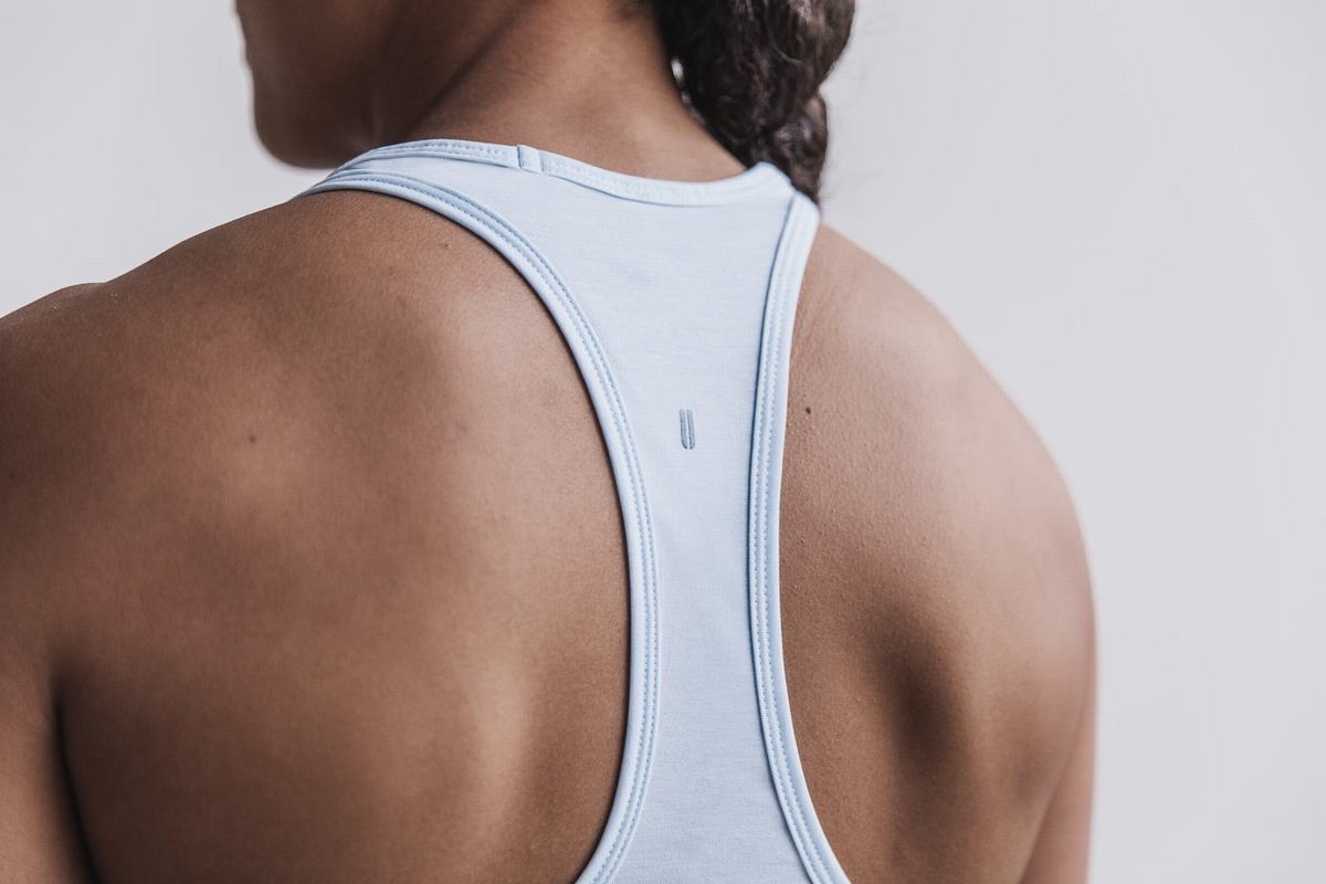 Debardeur Nobull Racerback Tank Femme Bleu | CN2468957