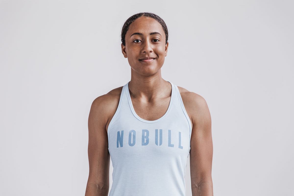 Debardeur Nobull Racerback Tank Femme Bleu | CN2468957