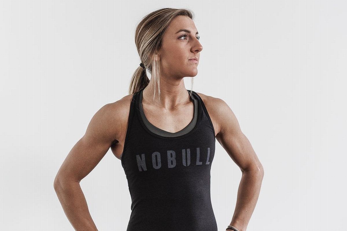 Debardeur Nobull Racerback Tank Femme Noir | VH9154820