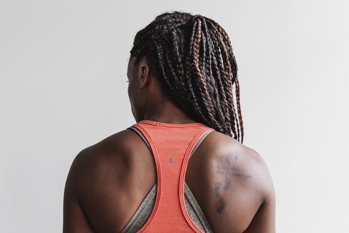 Debardeur Nobull Racerback Tank Femme Orange | NM3950162