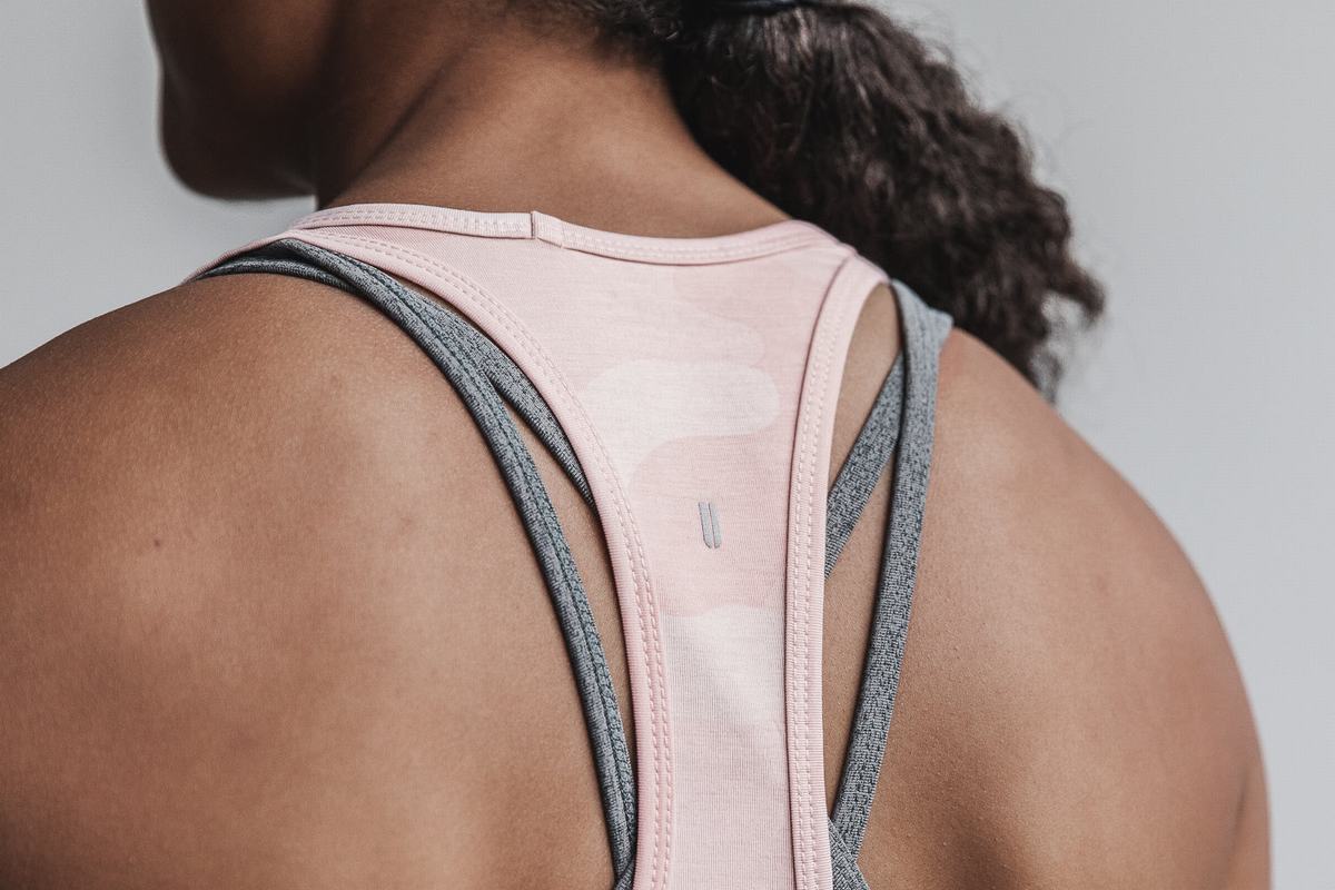 Debardeur Nobull Racerback Tank Femme Rose Camouflage | IV2165480