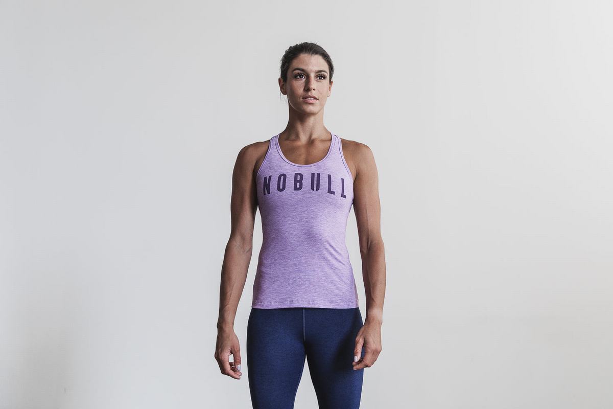 Debardeur Nobull Racerback Tank Femme Violette | HR6580192