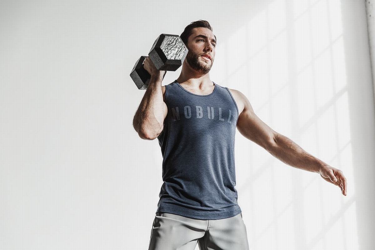 Debardeur Nobull Tank Homme Bleu Marine | FW5861409