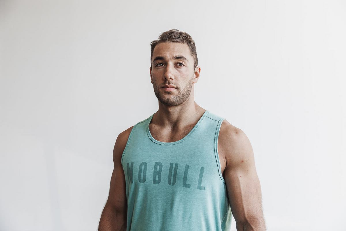 Debardeur Nobull Tank Homme Bleu | QT0956473
