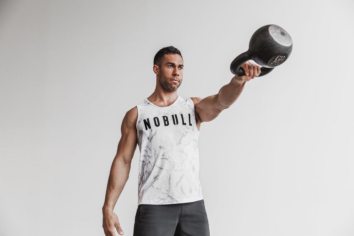 Debardeur Nobull Tank Homme Grise | EL8910724