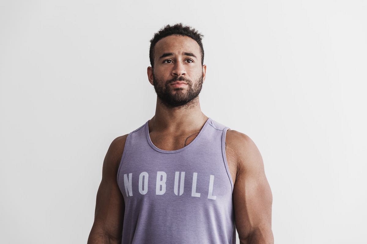 Debardeur Nobull Tank Homme Lavande | VU3205168