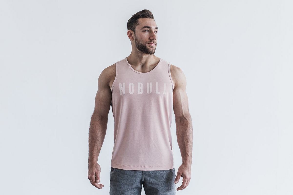 Debardeur Nobull Tank Homme Rose | BT7148502