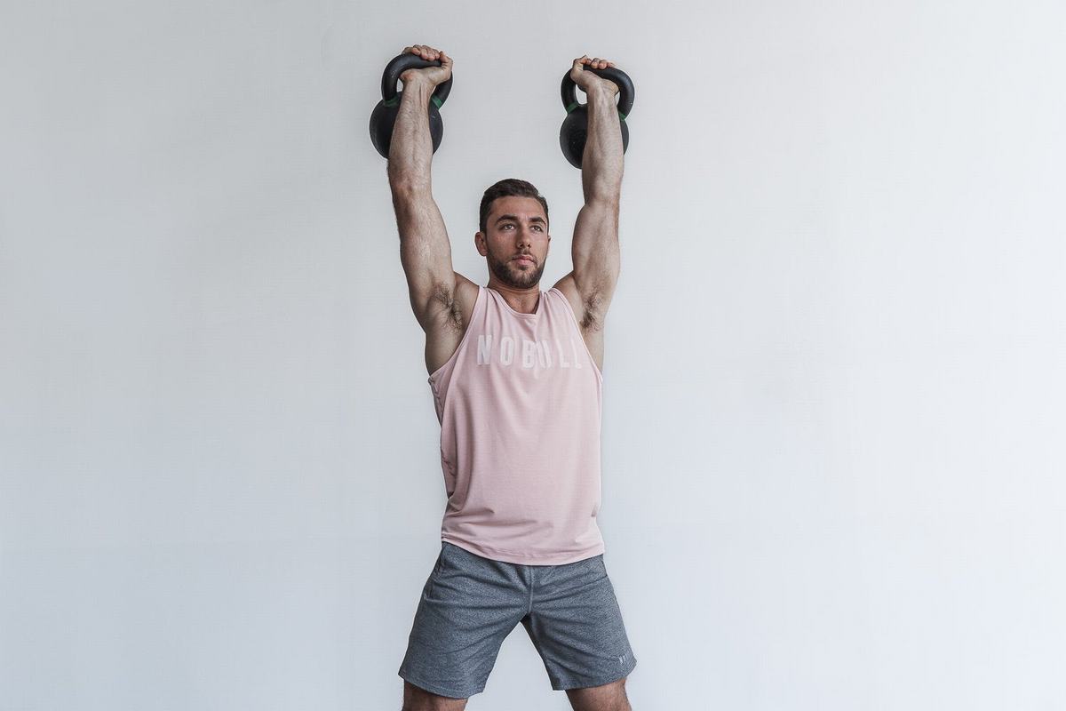 Debardeur Nobull Tank Homme Rose | BT7148502