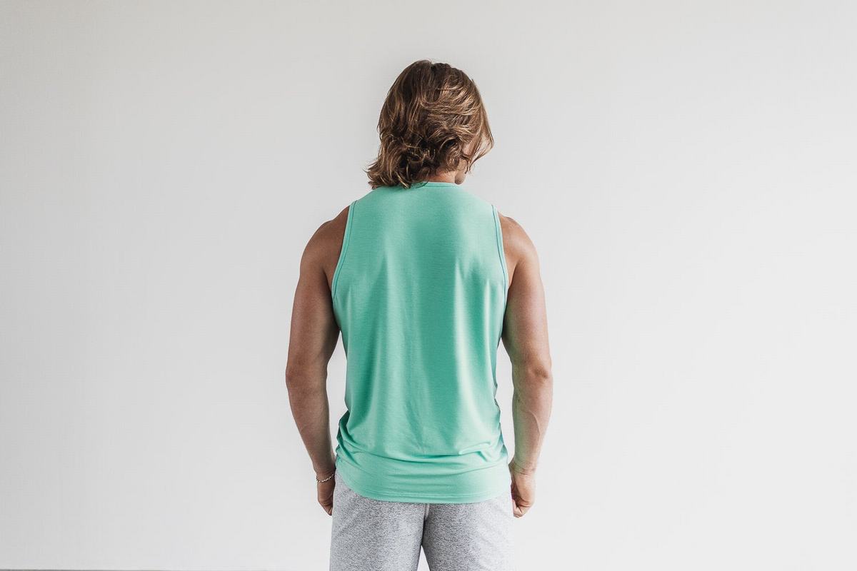 Debardeur Nobull Tank Homme Turquoise Clair | AM5839204