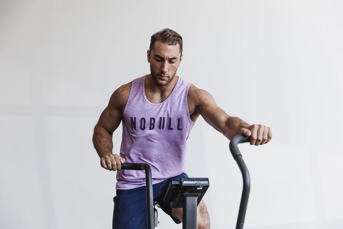 Debardeur Nobull Tank Homme Violette | DA7963210