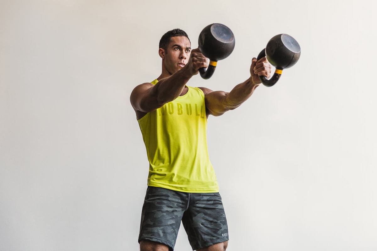 Debardeur Nobull Tank Neon Homme Jaune | BJ8315640