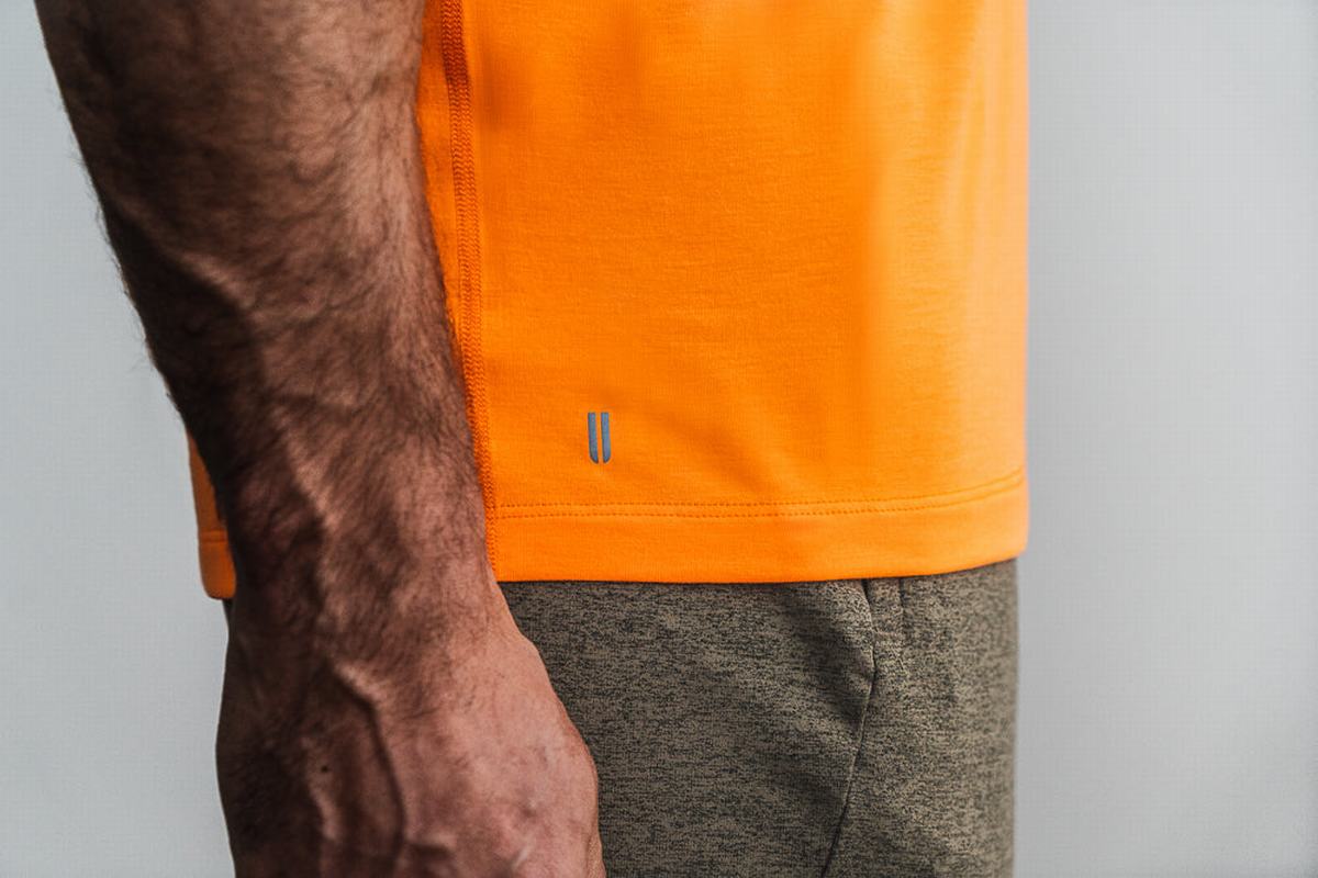 Debardeur Nobull Tank Neon Homme Orange | LT0187459