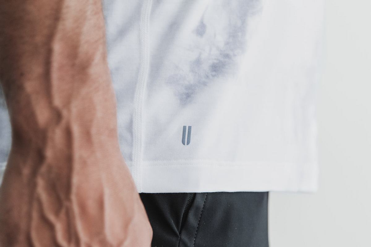 Debardeur Nobull Tank Tie-Dye Homme Blanche | XU2438016