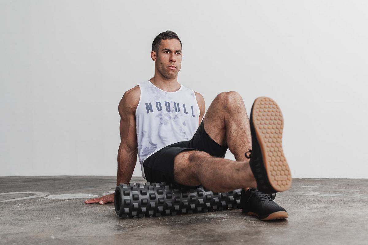 Debardeur Nobull Tank Tie-Dye Homme Blanche | XU2438016