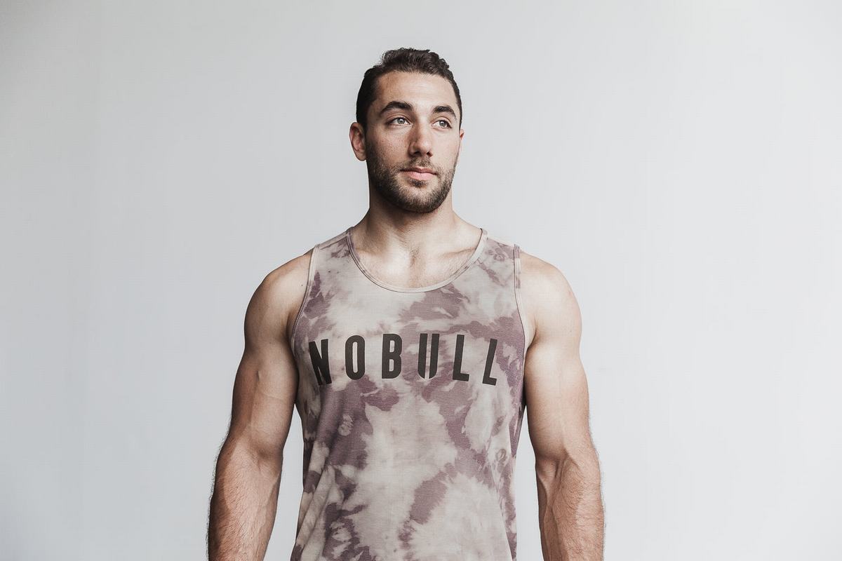 Debardeur Nobull Tank Tie-Dye Homme Marron | BT3068257