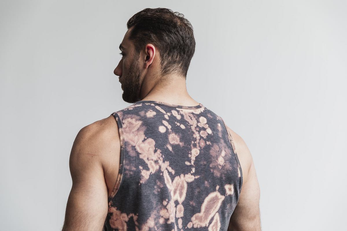 Debardeur Nobull Tank Tie-Dye Homme Marron Noir | VX8043567