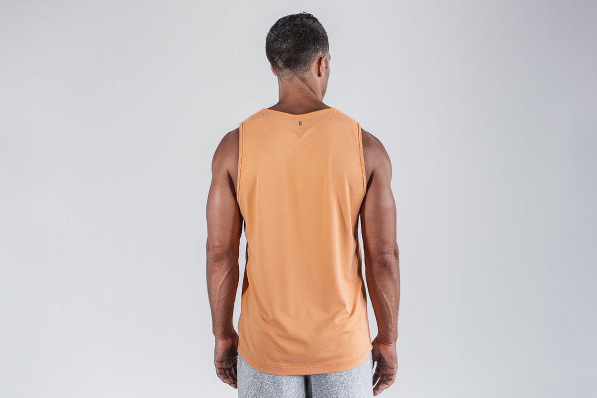 Debardeur Nobull Textured Tank Homme Jaune | KE3714692