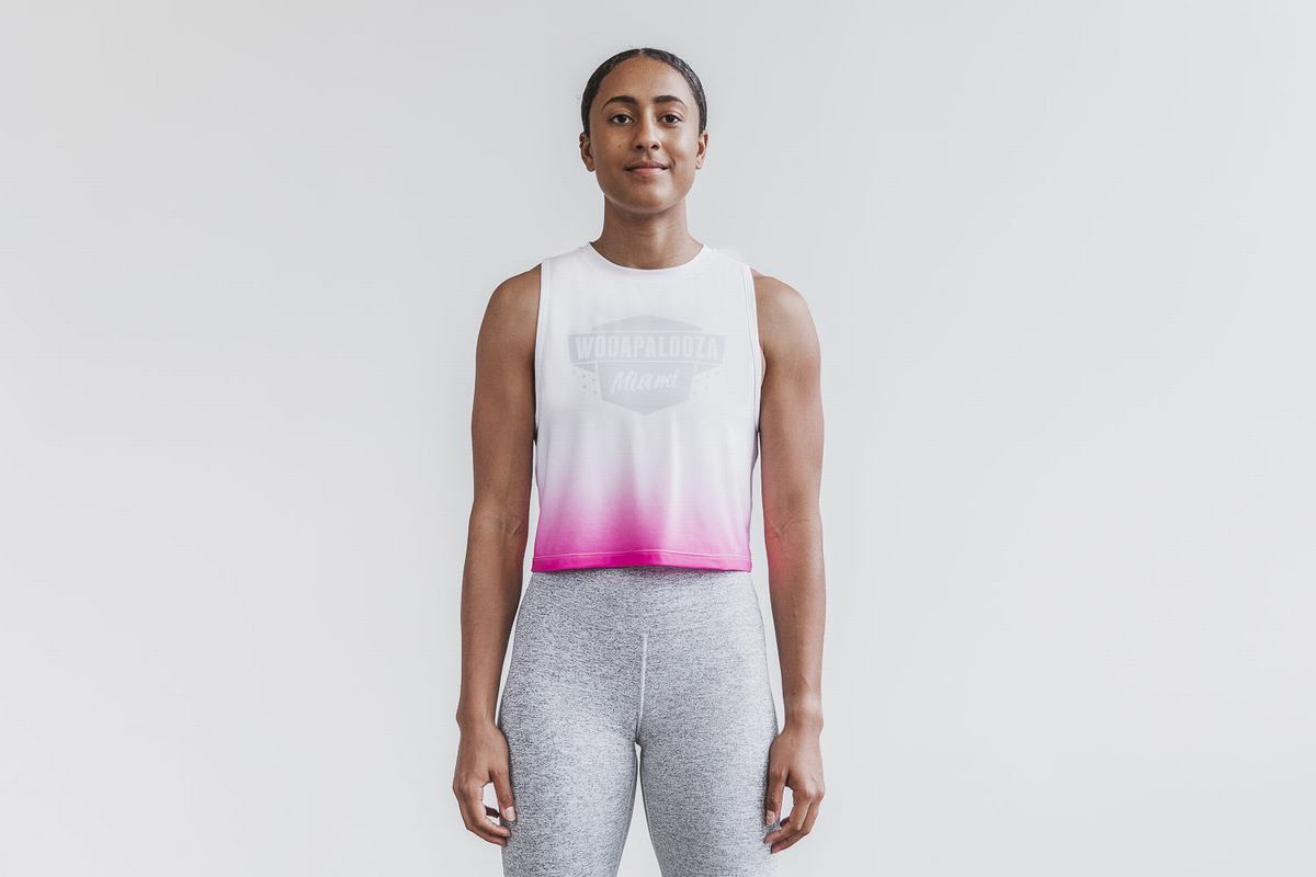 Debardeur Nobull Wodapalooza Muscle Dip-Dye Tank Femme Rose | GL2147935