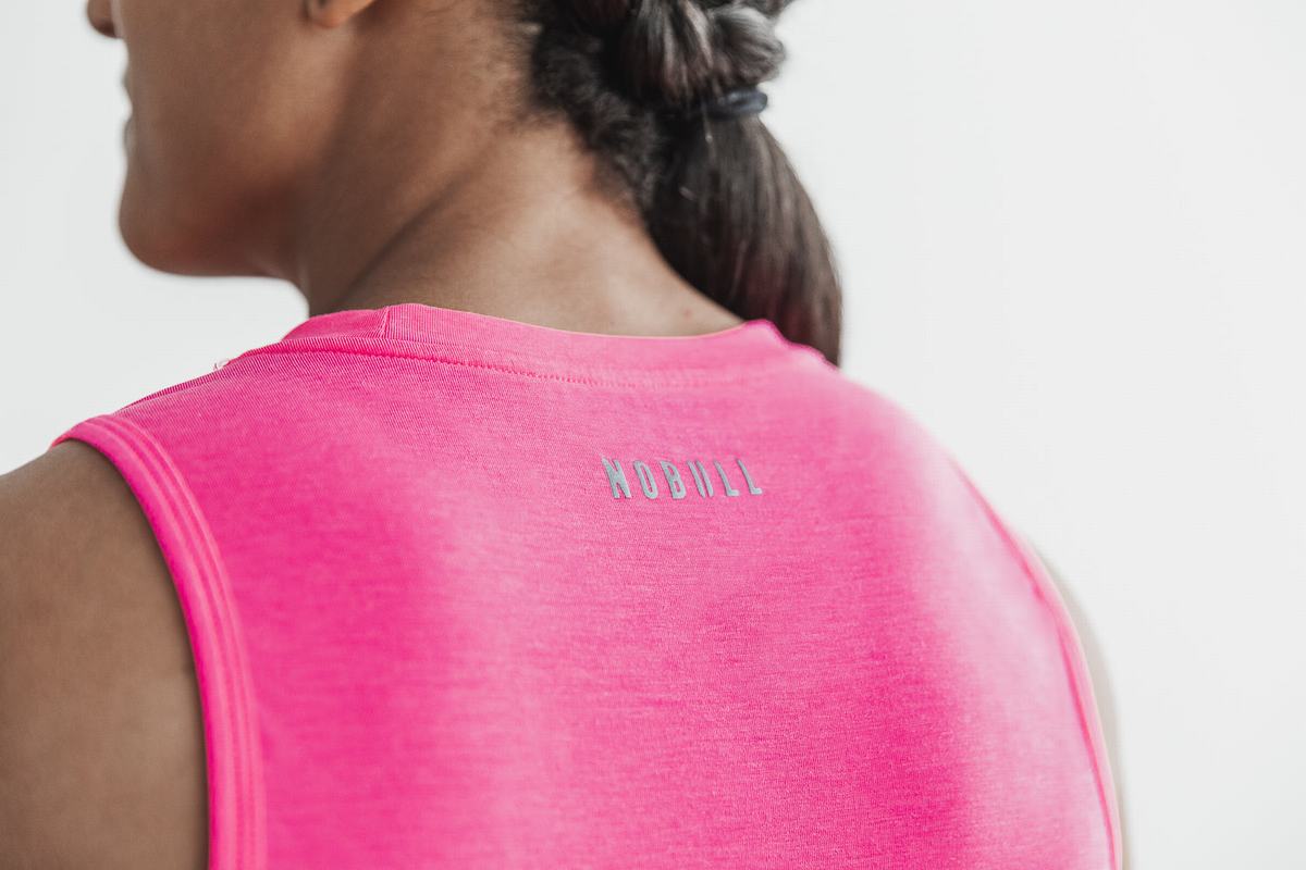 Debardeur Nobull Wodapalooza Muscle Tank Femme Rose | SM5683740