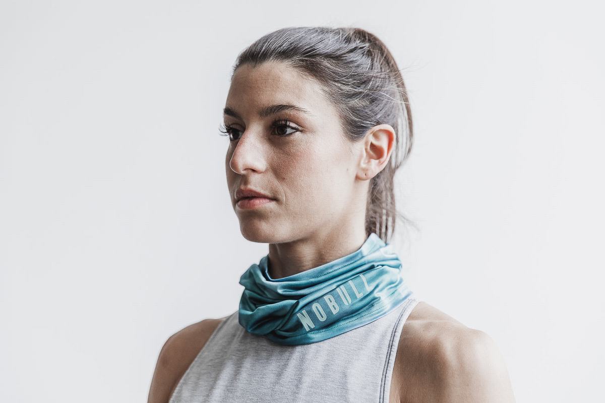 Echarpes Nobull Gaiter Tie-Dye Femme Bleu | OR5823096