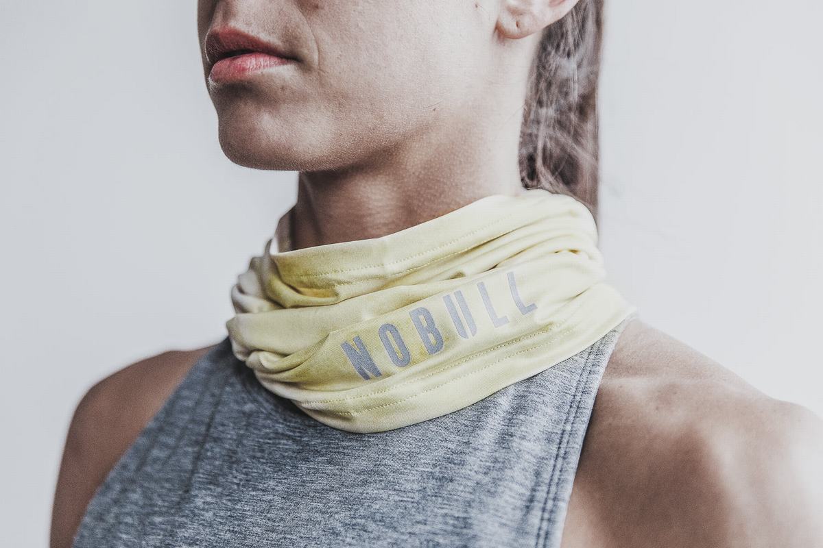 Echarpes Nobull Gaiter Tie-Dye Femme Jaune | LX7683452