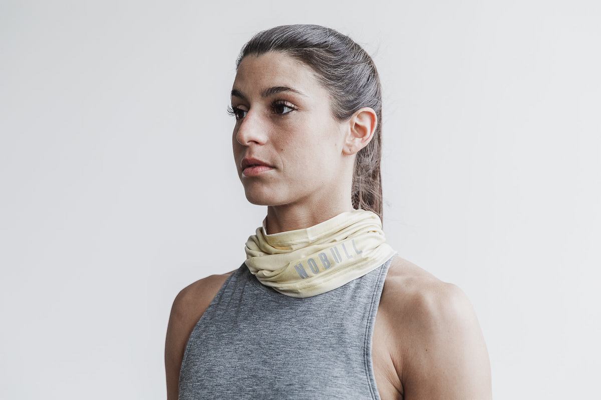 Echarpes Nobull Gaiter Tie-Dye Femme Jaune | LX7683452