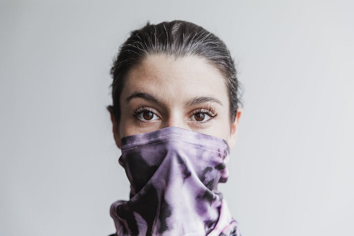 Echarpes Nobull Gaiter Tie-Dye Femme Rose Noir | QE1962483