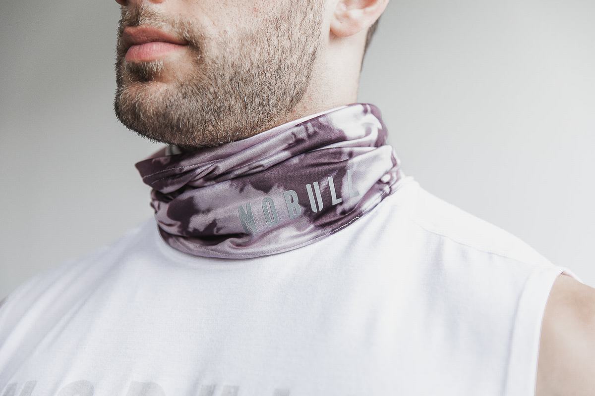 Echarpes Nobull Gaiter Tie-Dye Homme Rose Rouge Foncé | PL7803215