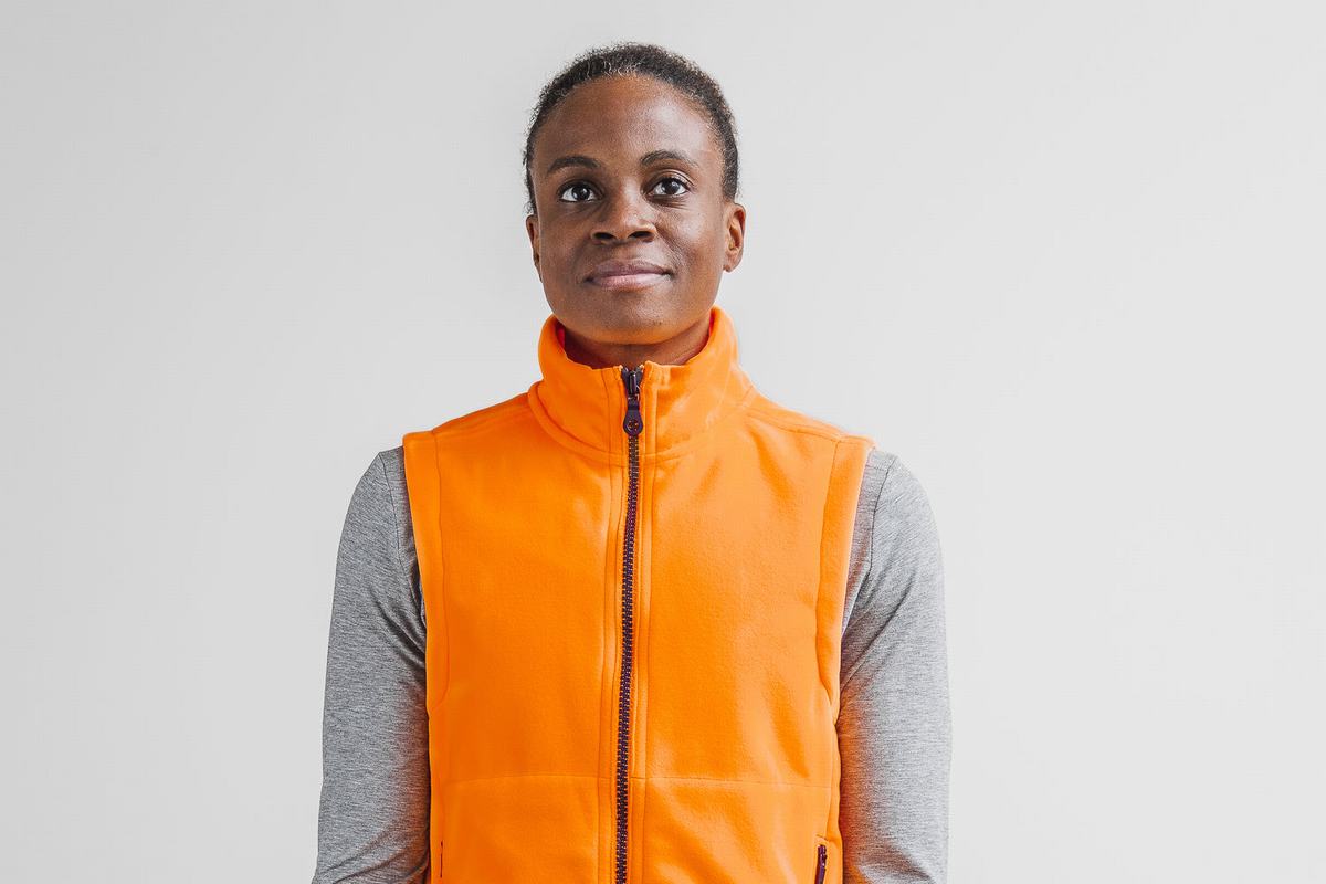 Gilet Nobull Arctic Neon Femme Orange | IQ6703254