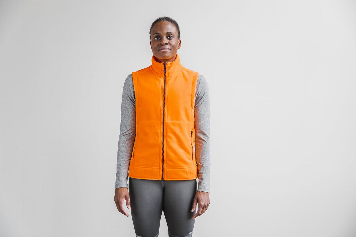 Gilet Nobull Arctic Neon Femme Orange | IQ6703254