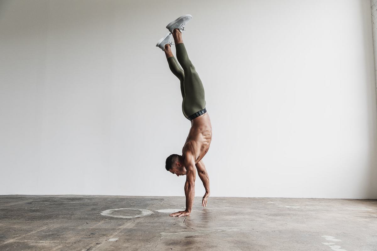 Leggings Nobull 3/4 Compression Tight Homme Vert | OW0841395