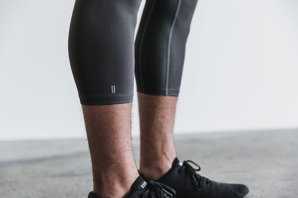 Leggings Nobull 3/4 Compression Tight Homme Grise Foncé | SU1429308